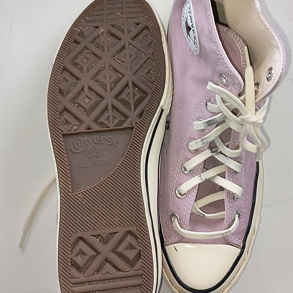Converse Light Pink High-Top Sneakers - Picture 3 of 7